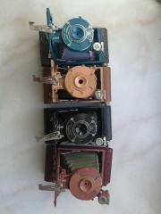 柯达彩虹系列127古董相机4台