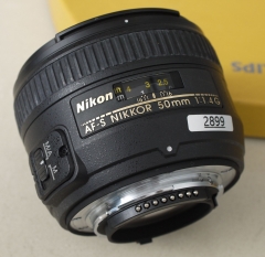 尼康 50mm 1:1.4 G 自动镜头 全画幅大光圈人像定焦 95新