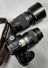 索尼a65相机数码单反带18-55 55-200双镜头套机1680元包快递
