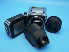 基辅KIEV88中画幅120单反相机，机身，镜头，后背，眼平取景器可套机出，也可部件单出