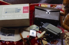 徕卡电影机LEICINA 8mm电影机,成色良好,一机三镜+滤镜,原厂包装,箱说齐全